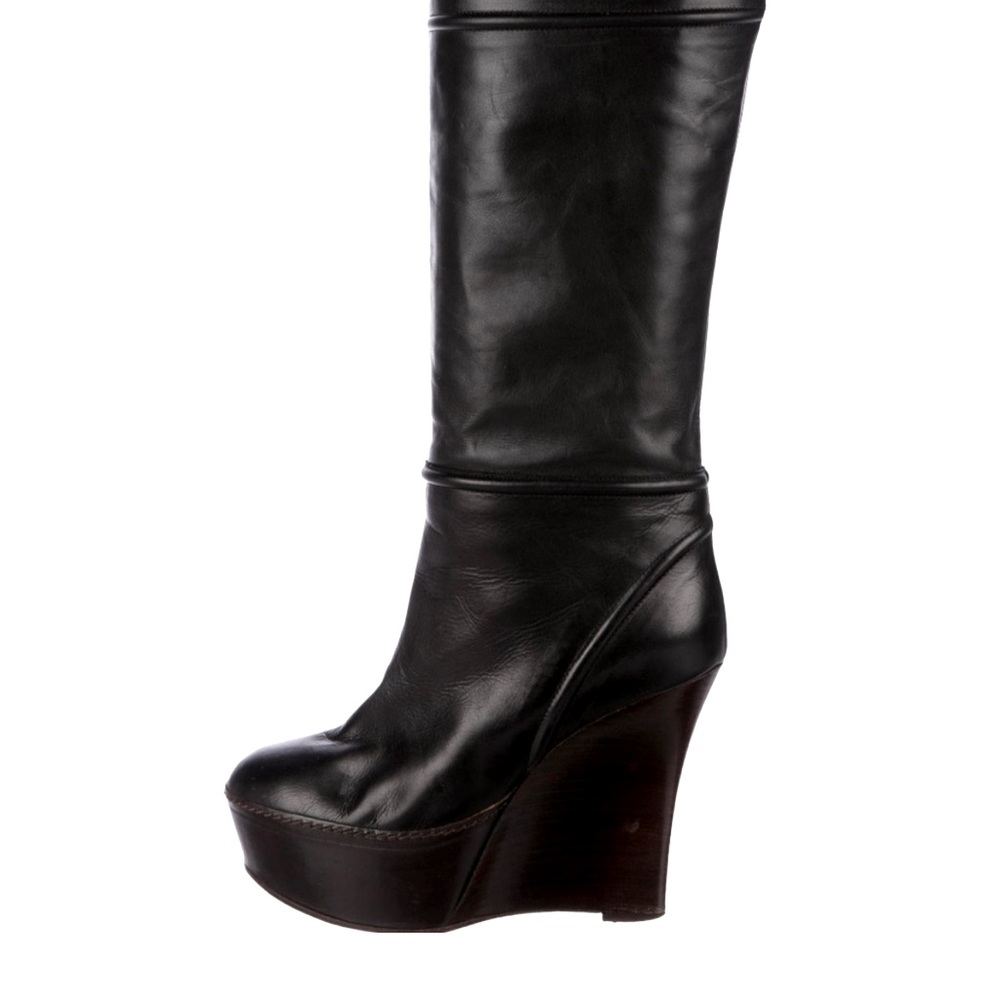 Marni wedge leather boots 7.5